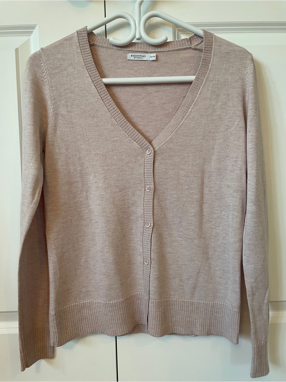 Reitmans Blush Pink V-Neck Button Cardigan